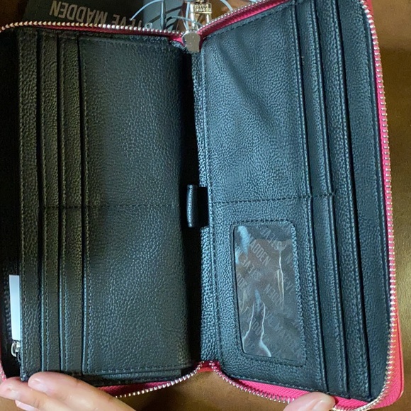 Hot Pink Steve Madden Wallet Clutch - Picture 7 of 10
